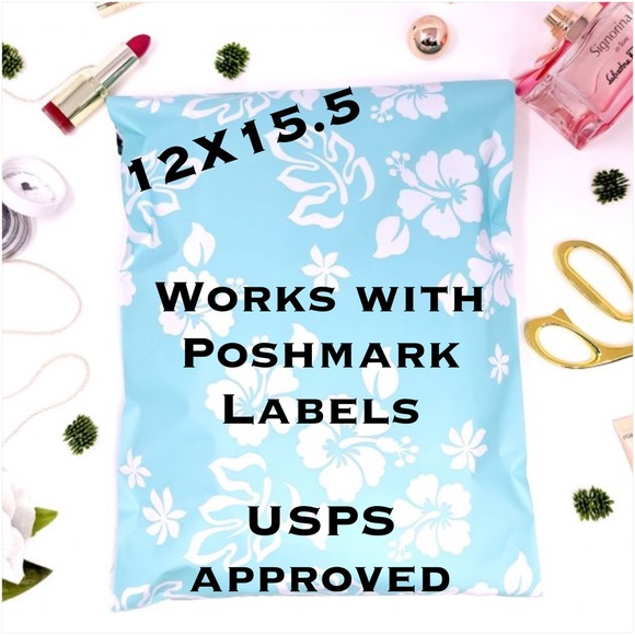 Other - 25 12x15.5 Blue Hawaiian Poly Mailers PRICE-FIRM